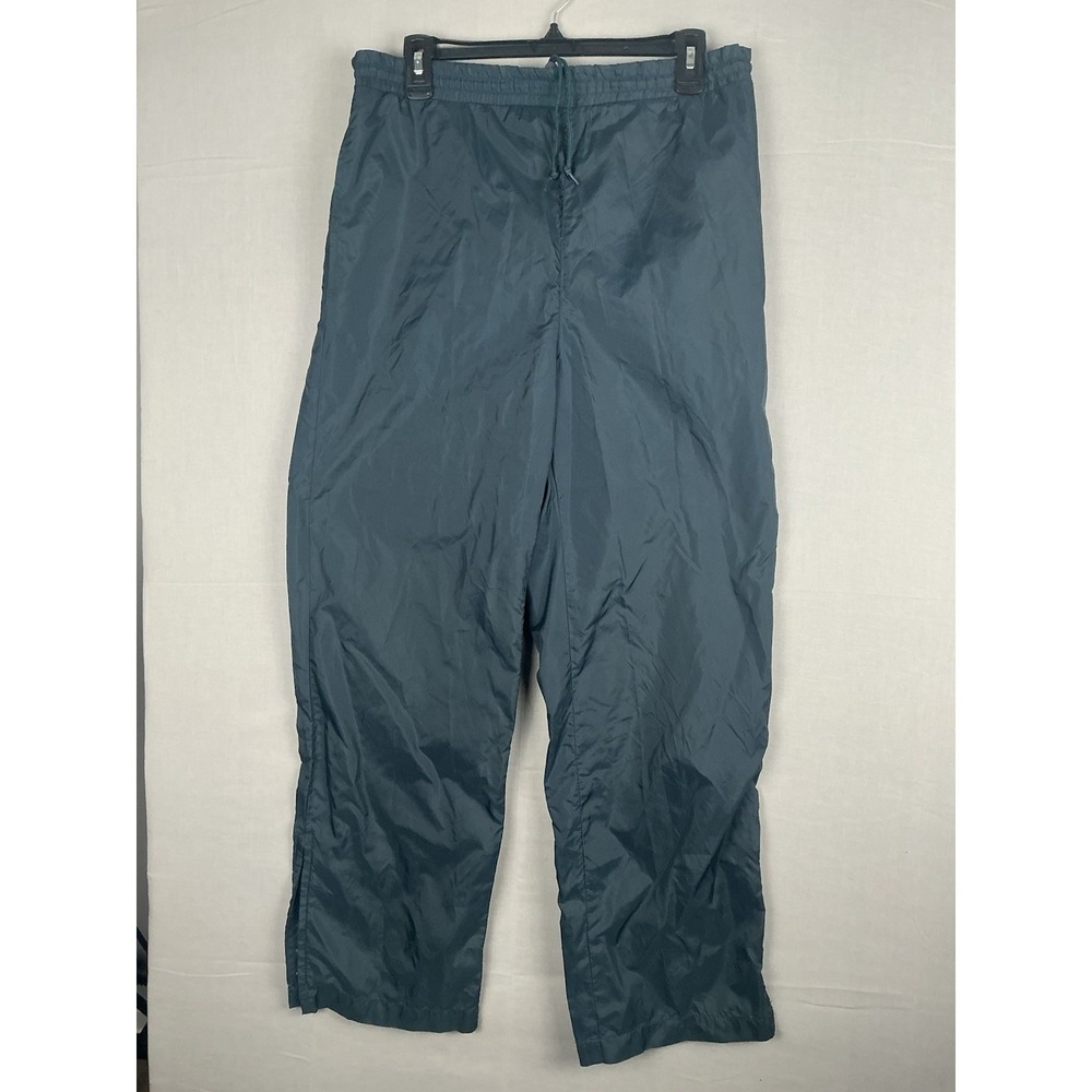Vintage Knight Nylon Windbreaker Pants Mens Small Blue Gray Track Pants Y2K